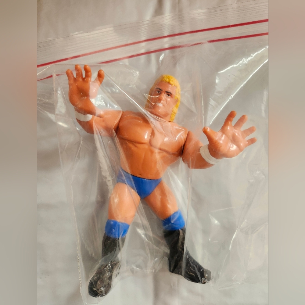 WWE WWF Sid Justice Series 5 Hasbro Wrestling Action Figure Blue Shorts Loose